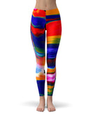 Liquid Abstract Paint V75 - All Over Print Womens Leggings / Yoga or Workout Pants