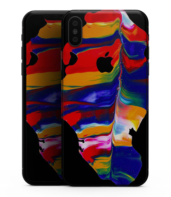 Liquid Abstract Paint V75 - iPhone XS MAX, XS/X, 8/8+, 7/7+, 5/5S/SE Skin-Kit (All iPhones Avaiable)