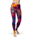 Liquid Abstract Paint V78 - All Over Print Womens Leggings / Yoga or Workout Pants