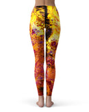 Liquid Abstract Paint V7 - All Over Print Womens Leggings / Yoga or Workout Pants