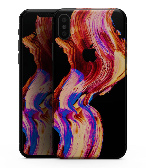 Liquid Abstract Paint V80 - iPhone XS MAX, XS/X, 8/8+, 7/7+, 5/5S/SE Skin-Kit (All iPhones Avaiable)