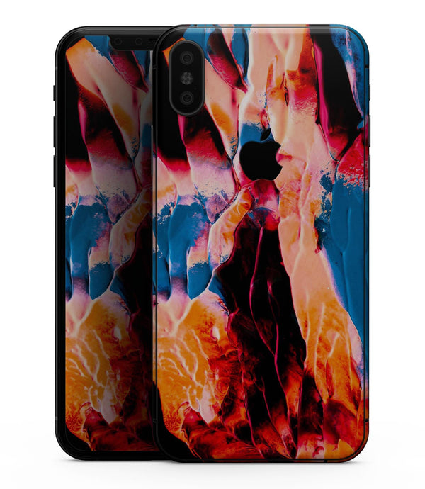Liquid Abstract Paint V8 - iPhone XS MAX, XS/X, 8/8+, 7/7+, 5/5S/SE Skin-Kit (All iPhones Avaiable)