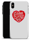 Listen To Your Heart - iPhone X Clipit Case