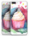 Love, Cupcakes, and Watercolor - Skin-kit for the iPhone 8 or 8 Plus