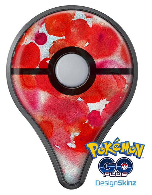 Love Red Absorbed Watercolor Texture Pokémon GO Plus Vinyl Protective Decal Skin Kit