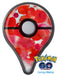 Love Red Absorbed Watercolor Texture Pokémon GO Plus Vinyl Protective Decal Skin Kit