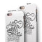 Love and Chocolate iPhone 6/6s or 6/6s Plus 2-Piece Hybrid INK-Fuzed Case