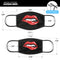 Luscious Glossy Red Lips V1 - Made in USA Mouth Cover Unisex Anti-Dust Cotton Blend Reusable & Washable Face Mask with Adjustable Sizing for Adult or Child
