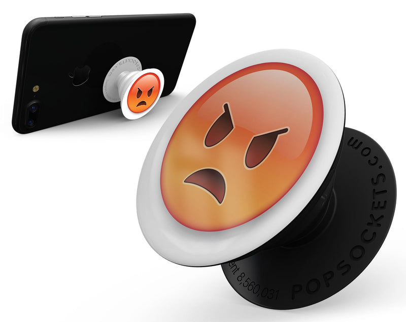 Mad Emoticon Emoji - Skin Kit for PopSockets and other Smartphone Extendable Grips & Stands