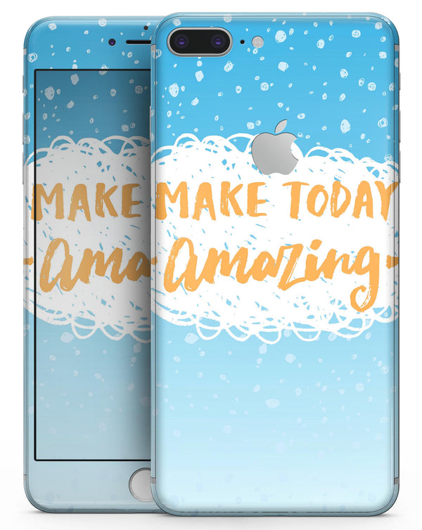 Make Today Amazing Blue Fall - Skin-kit for the iPhone 8 or 8 Plus