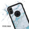 Marble & Digital Blue Frosted Foil V1 - Skin Kit for the iPhone OtterBox Cases
