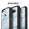 Marble & Digital Blue Frosted Foil V1 - Skin Kit for the iPhone OtterBox Cases