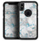 Marble & Digital Blue Frosted Foil V2 - Skin Kit for the iPhone OtterBox Cases