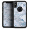 Marble & Digital Blue Frosted Foil V3 - Skin Kit for the iPhone OtterBox Cases
