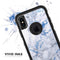 Marble & Digital Blue Frosted Foil V5 - Skin Kit for the iPhone OtterBox Cases