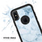 Marble & Digital Blue Frosted Foil V7 - Skin Kit for the iPhone OtterBox Cases