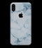 Marble & Digital Blue Frosted Foil V7 - iPhone XS MAX, XS/X, 8/8+, 7/7+, 5/5S/SE Skin-Kit (All iPhones Avaiable)