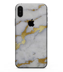 Marble & Digital Gold Foil V1 - iPhone XS MAX, XS/X, 8/8+, 7/7+, 5/5S/SE Skin-Kit (All iPhones Avaiable)