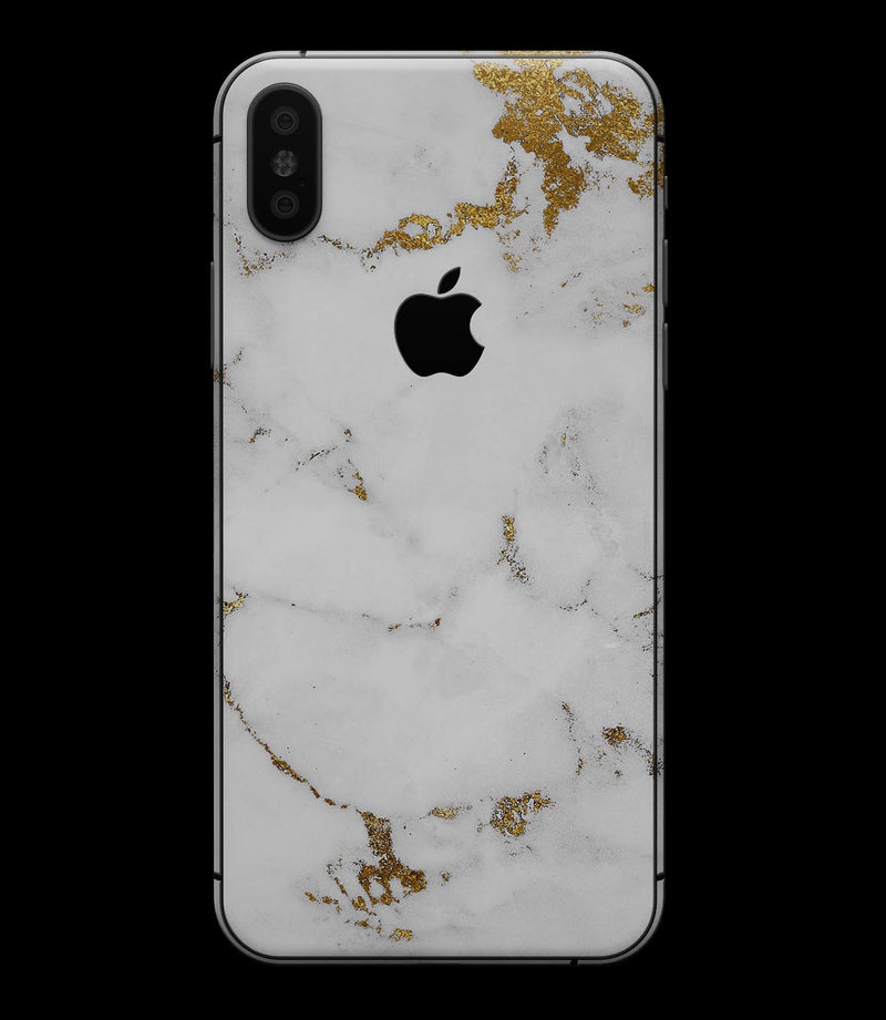 Marble & Digital Gold Foil V6 - iPhone XS MAX, XS/X, 8/8+, 7/7+, 5/5S/SE Skin-Kit (All iPhones Avaiable)