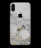 Marble & Digital Gold Foil V8 - iPhone XS MAX, XS/X, 8/8+, 7/7+, 5/5S/SE Skin-Kit (All iPhones Avaiable)