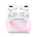 Marble Surface V1 Pink - Full Body Skin Decal Wrap Kit for the Wireless Bluetooth Apple Airpods Pro, AirPods Gen 1 or Gen 2 with Wireless Charging