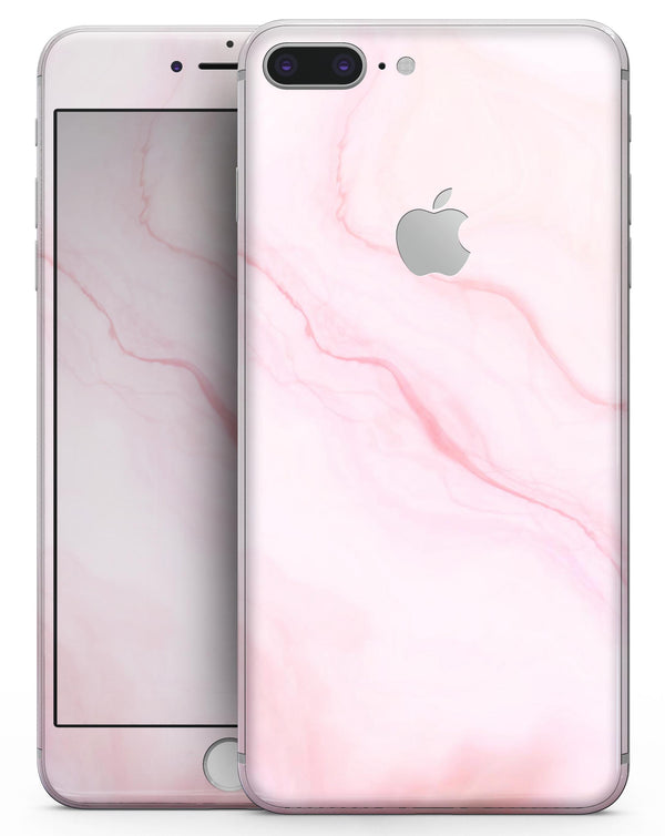 Marble Surface V1 Pink - Skin-kit for the iPhone 8 or 8 Plus