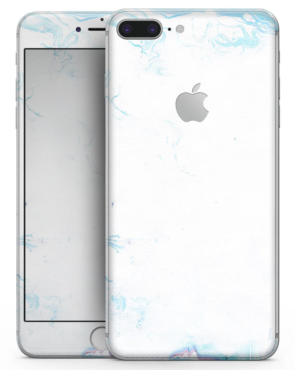 Marbleized Blue Border v2 - Skin-kit for the iPhone 8 or 8 Plus