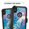 Marbleized Blue Paradise V45 - Skin Kit for the iPhone OtterBox Cases
