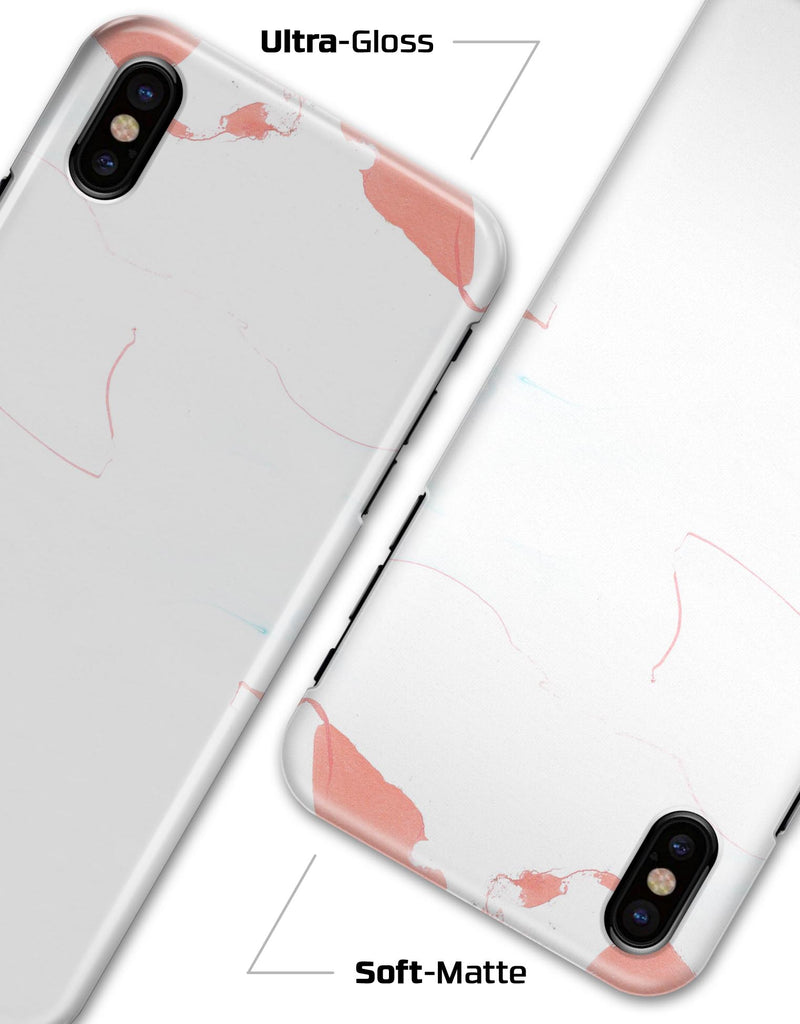 Marbleized Coral and Mint v1 - iPhone X Clipit Case