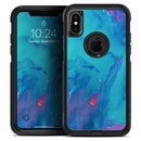 Marbleized Ocean Blue - Skin Kit for the iPhone OtterBox Cases