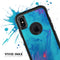 Marbleized Ocean Blue - Skin Kit for the iPhone OtterBox Cases