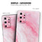 Marbleized Pink Paradise V6 - Full Body Skin Decal Wrap Kit for Samsung Galaxy Phones