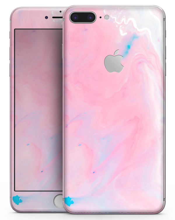Marbleized Pink Paradise V7 - Skin-kit for the iPhone 8 or 8 Plus