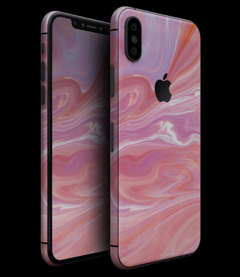 Marbleized Pink Paradise - iPhone XS MAX, XS/X, 8/8+, 7/7+, 5/5S/SE Skin-Kit (All iPhones Avaiable)