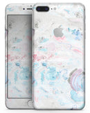 Marbleized Pink and Blue Blotch - Skin-kit for the iPhone 8 or 8 Plus