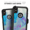Marbleized Pink and Blue Paradise V371 - Skin Kit for the iPhone OtterBox Cases
