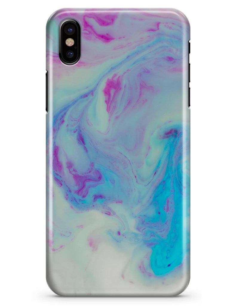 Marbleized Pink and Blue Paradise V371 - iPhone X Clipit Case