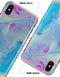 Marbleized Pink and Blue Paradise V371 - iPhone X Clipit Case