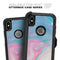 Marbleized Pink and Blue Paradise V482 - Skin Kit for the iPhone OtterBox Cases