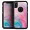 Marbleized Pink and Blue Paradise V712 - Skin Kit for the iPhone OtterBox Cases