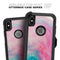 Marbleized Pink and Blue Paradise V712 - Skin Kit for the iPhone OtterBox Cases