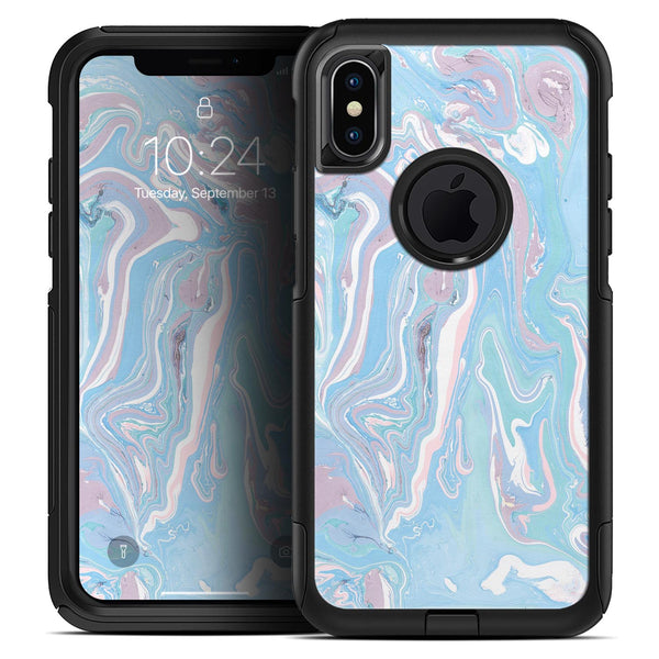 Marbleized Pink and Blue Soft v3 - Skin Kit for the iPhone OtterBox Cases
