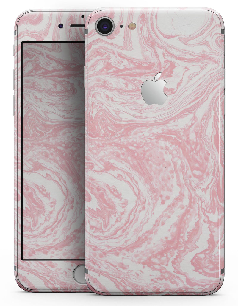 Marbleized Pink v3 - Skin-kit for the iPhone 8 or 8 Plus