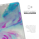 Marbleized Soft Blue V32 - Full Body Skin Decal for the Apple iPad Pro 12.9", 11", 10.5", 9.7", Air or Mini (All Models Available)