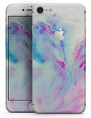 Marbleized Soft Blue V32 - Skin-kit for the iPhone 8 or 8 Plus
