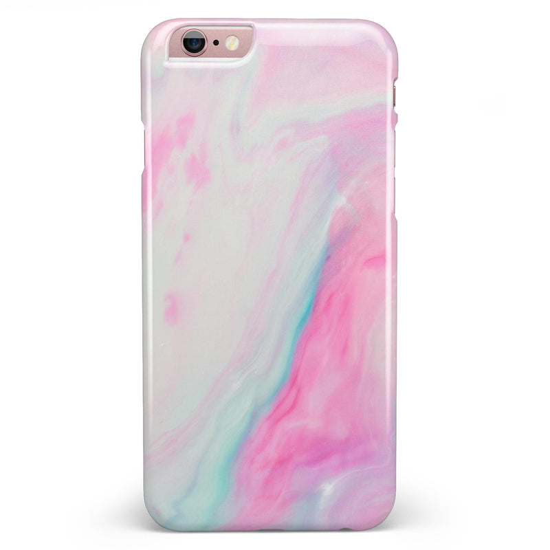 Marbleized Soft Pink iPhone 6/6s or 6/6s Plus INK-Fuzed Case