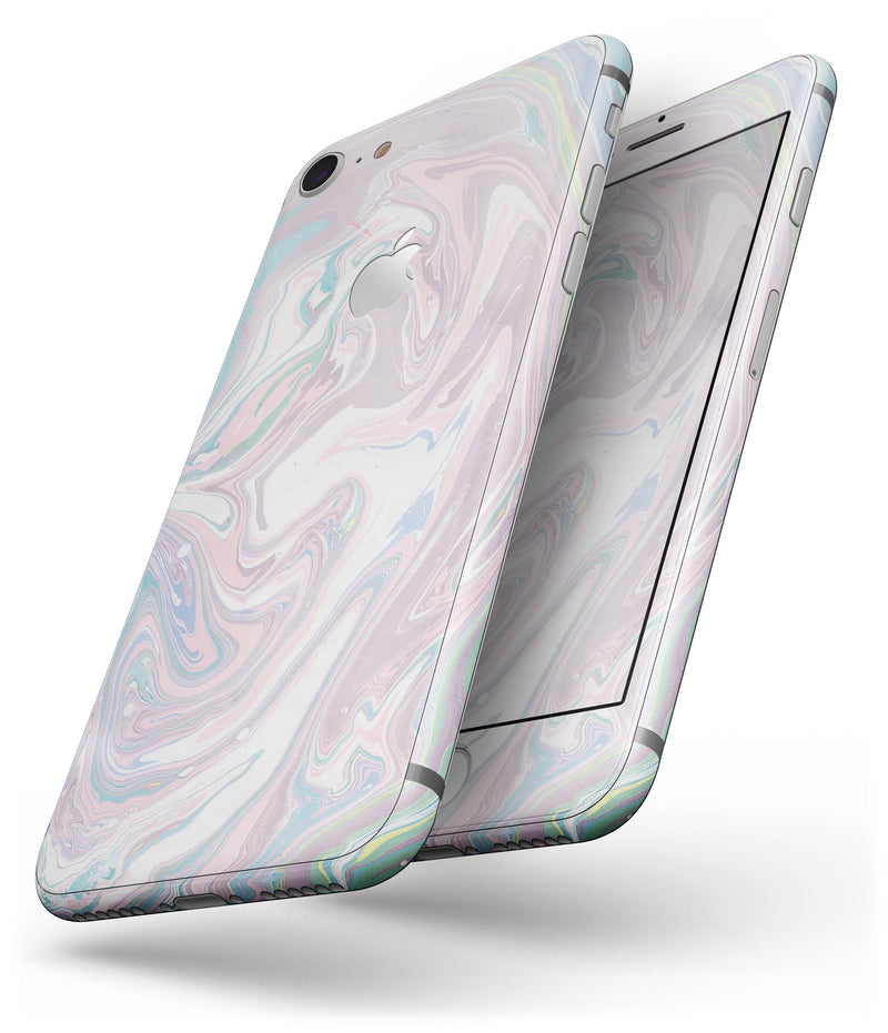 Marbleized Swirling Candy Coat - Skin-kit for the iPhone 8 or 8 Plus