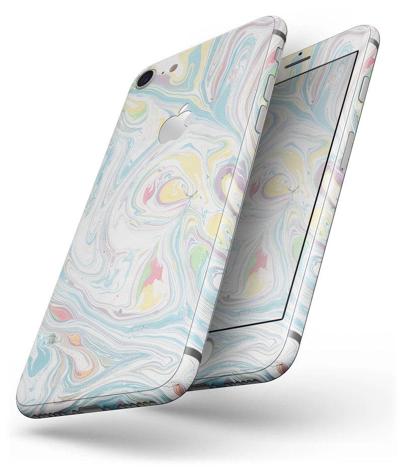 Marbleized Swirling Candy Colors - Skin-kit for the iPhone 8 or 8 Plus