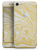 Marbleized Swirling Gold - Skin-kit for the iPhone 8 or 8 Plus