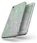 Marbleized Swirling Green and Gray v4 - Skin-kit for the iPhone 8 or 8 Plus